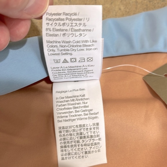 NWT J. Crew Blue Curved Waist Cheeky Bikini Bottom Size S - Picture 8 of 10